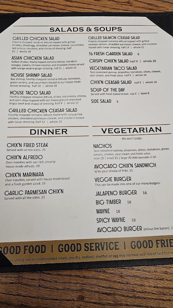 The Pine Room Menu image 2