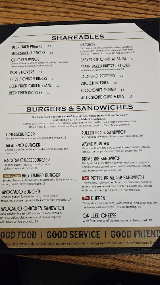 The Pine Room Menu image 4
